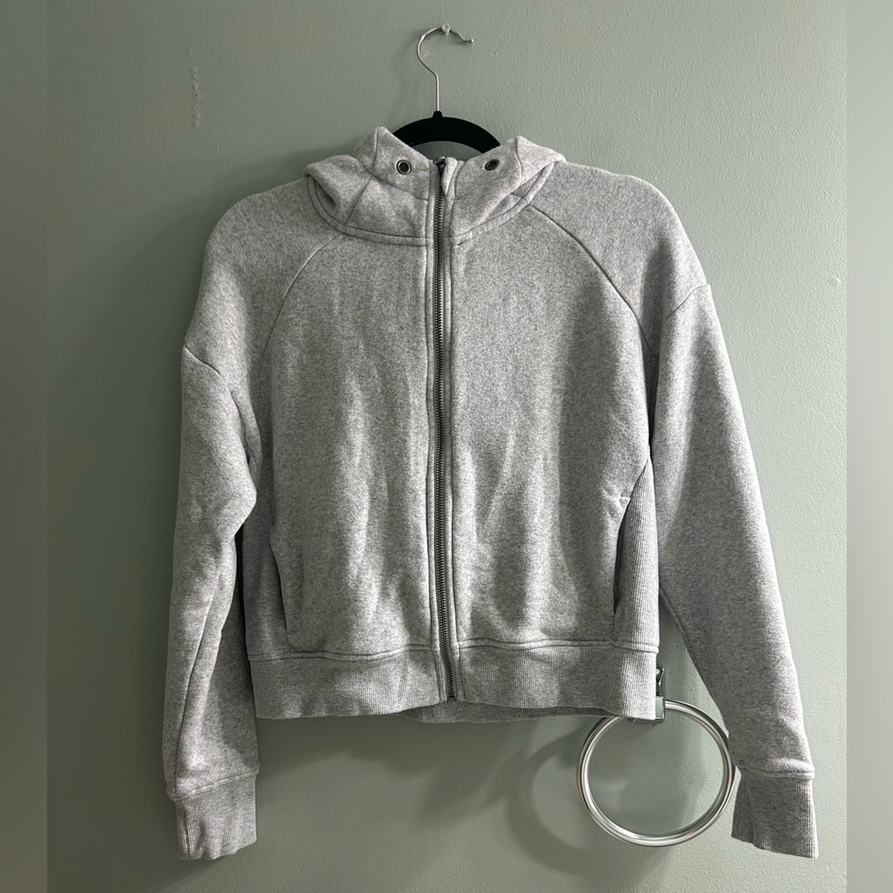 Pure barre Pilates zip up grey hoodie - Picture 3 of 7